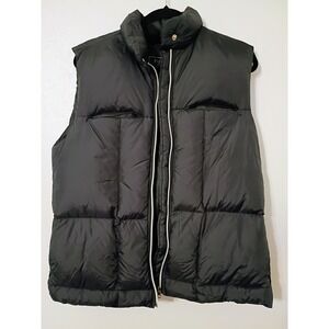 FU DA SPORT Puffer Vest Black Duck‎ Down Fill Women's Size L